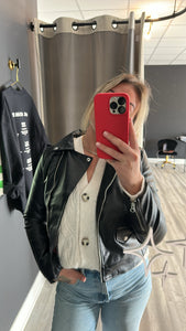 ROXY FAUX LEATHER JACKET