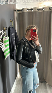 ROXY FAUX LEATHER JACKET