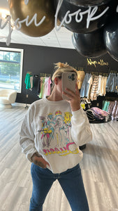 QUEEN "PUFFY PRINT" OVERSIZED CREWNECK