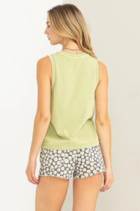 LENNON MUSCLE TANK // MATCHA