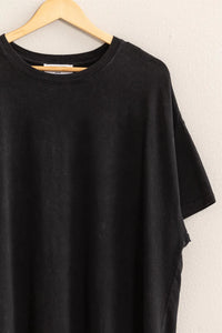 CELLA ESSENTIAL VINTAGE WASH TEE // BLACK