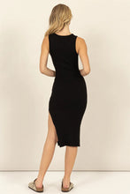 Load image into Gallery viewer, STARLOW BLACK RIBBED DRESS