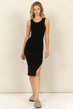 Load image into Gallery viewer, STARLOW BLACK RIBBED DRESS