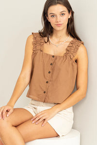 BECKY RUFFLE TANK TOP