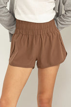 Load image into Gallery viewer, CELLA ESSENTIAL ATHLETIC SHORTS // BROWN