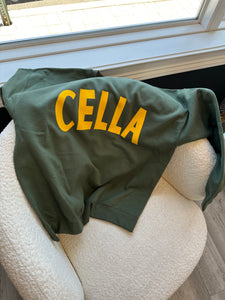 CELLA GOLD CLASSIC CREWNECK // GREEN