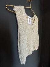 Load image into Gallery viewer, MARGOT METALLIC KNIT TOP // CREAM