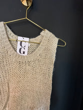 Load image into Gallery viewer, MARGOT METALLIC KNIT TOP // CREAM