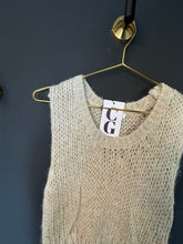 Load image into Gallery viewer, MARGOT METALLIC KNIT TOP // CREAM