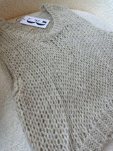 Load image into Gallery viewer, MARGOT METALLIC KNIT TOP // CREAM