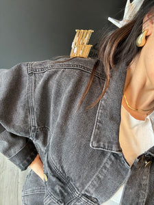 MARINA DENIM JACKET [VINTAGE BLACK]