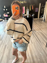 Load image into Gallery viewer, MADI STRIPED SWEATER // CREAM