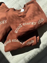 Load image into Gallery viewer, GOOD ENERGY CLUB CREWNECK