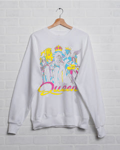 QUEEN "PUFFY PRINT" OVERSIZED CREWNECK