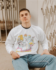 QUEEN "PUFFY PRINT" OVERSIZED CREWNECK